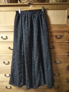 新品earth music&ecology ドット柄マキシ丈スカート