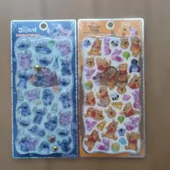 正規品 プチドロップシール スティッチ プーさん ディズニー