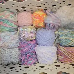 処分　手染め糸セット 14個