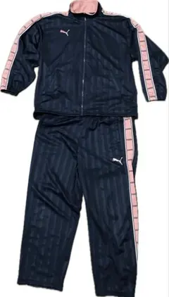 00s y2k 廃盤 プーマ セットアップ ジャージ 上下 ピンク ネイビー L