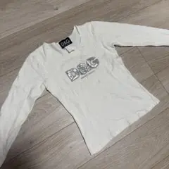 【D&G】90年代 ドルチェ＆ガッバーナホワイト 長袖 Tシャツ