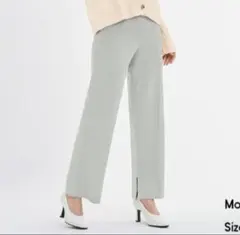 GU ニットパンツ グレー Lサイズ