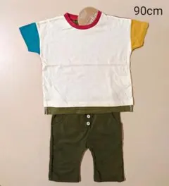 新品 半袖Tシャツ ハーフパンツ 90cm 上下セットアップ 男の子 女の子