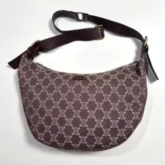 CELINE セリーヌ マカダム柄 ショルダーバッグ バッグ キャンバス×レザー