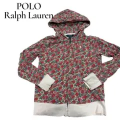 POLO RALPH LAUREN 花柄 ジップアップパーカー