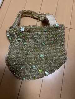 ANTEPRIMA ゴールド ビーズ ミニバッグ