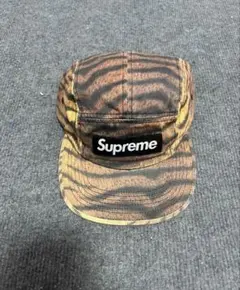 【極美品】Supreme　Washed　Chino　Twill　Camp　Cap