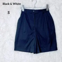 Black&White ブラックアンドホワイト ゴルフ ハーフパンツ 黒 『S』のサムネイル