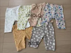 80cmまとめ売り⭐︎UNIQLO 西松屋/ズボン レギンスパンツ 6枚セットのサムネイル