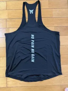 NO PAIN NO GAIN タンクトップ ブラック トレーニングのサムネイル