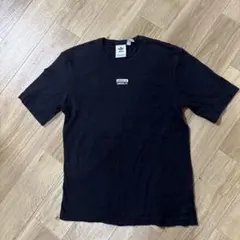 adidas Originals ダブルロゴ Tシャツ 黒 ブラックTシャツ Sのサムネイル