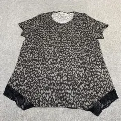 レオパード柄 ヒョウ柄　半袖チュニック