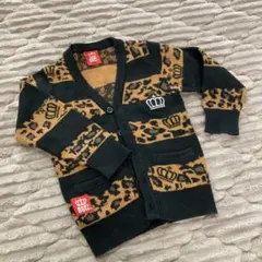 BABY DOLL 90サイズ　ヒョウ柄カーディガン