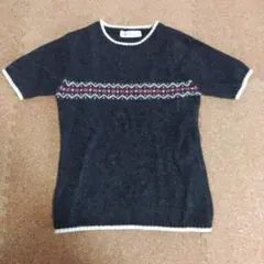 お値下げ　CANTEEN ノルディック柄半袖セーター　ウールセーター　150