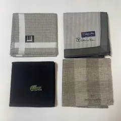 メンズ ハンカチ 4枚セット dunhill他
