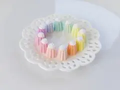 ミニチュアスイーツ カヌレ ホイップ③ ハンドメイド フェイクスイーツ チャーム