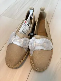 ZARA ビジューエスパドリーユ　23.5 ベージュ　36