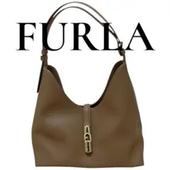 【購入証明書付】FURLA ショルダーバッグ ブラウン ゴールド金具のサムネイル