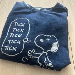 美品キッズ　スヌーピー デニム風トレーナー 120cm