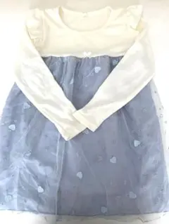 【美品♪】チュールワンピース　ユニコーン　肩フリル　女の子