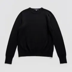 ユニクロ【S】エクストラファインメリノ クルーネックセーター 黒