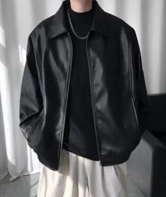 【Tobee】ヴィンテージ レザー ブルゾン/ ジャケット　値下げ不可