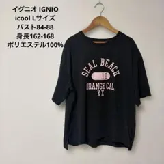 IGNIO イグニオ icool ロゴプリント 半袖Tシャツ ブラック 36のサムネイル