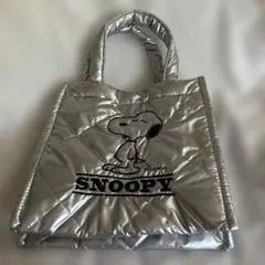 スヌーピー　ハンドバッグ　シルバー