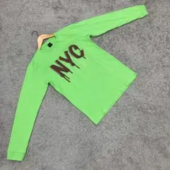 人気✨TOMMY/トミー【M】NYC ロンT/長袖カットソー コットン100%