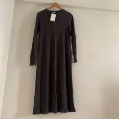 （Helm）グレー リブニット ロングワンピース M 新品タグ付き✳︎値下げ中⭐︎