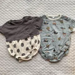 夏物ロンパース　2着