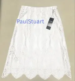 新品タグ付きPaulStuart総レース スカート L ベージュのサムネイル