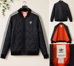 adidas Originals キルティング ダウンジャケット L ブラックのサムネイル
