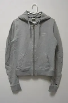 トミーガールTOMMY GIRL 薄手スウェットジップパーカー ☆旗フラッグロゴ