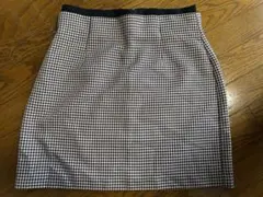美品　ZARA　ザラ　ハイウエスト　ミニスカート　千鳥格子　L