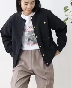 Salvatore Ferragamo ヴァラ金具 カーディガン ネイビー - メルカリ