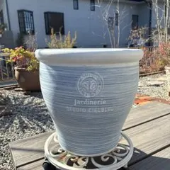 壺型大きめテラコッタ植木鉢