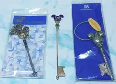 東京ディズニーランド25周年限定商品 ドリームキー型のマドラーなど３点セット