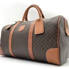 CELINE】ボストンバッグ マカダム柄 ロック付 コインケース小銭入
