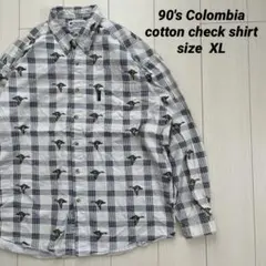 90's Colombia cotton check shirt古着ヴィンテージ