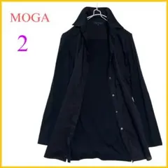 《MOGA》モガ　ドッキングシャツ　カットソー　ブラック　美シルエットのサムネイル