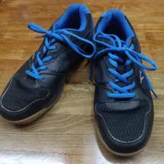 YASAKA 卓球用シューズ メンズ 黒と青 26cm