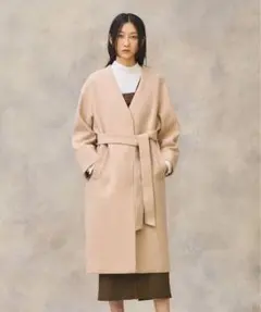 セオリーリュクス✨SEEK WOOL/MITCHELL ロングコート ベージュ - メルカリ