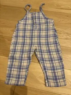 tete a tete チェック柄オーバーオール