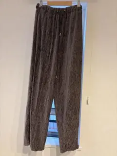 JEANASIS ストライプ柄 ワイドパンツ