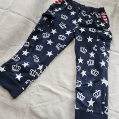 BABYDOLL 総柄 裾リブ 七分丈カーゴパンツ☆130size