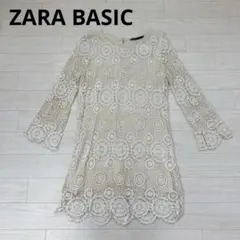 ZARA BASIC　ザラベーシック ワンピース 総柄レース