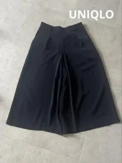 UNIQLO ネイビー ガウチョパンツ ワイドパンツ