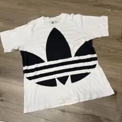adidas Originals ビッグトレフォイル Tシャツ M 白 デカロゴ