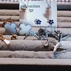 遺品整理生前整理K18パールピアス他シルバー天然石アクアマリンリング他